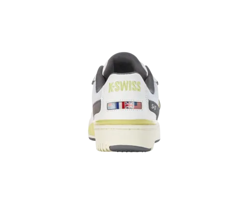 K-Swiss Men's Si-18 Rival Brilliant White Charcoal Lemon Meringue Shoes