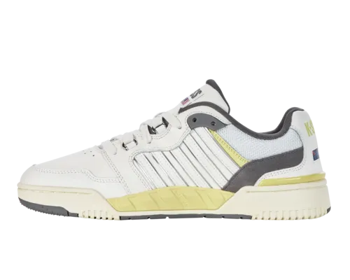 K-Swiss Men's Si-18 Rival Brilliant White Charcoal Lemon Meringue Shoes