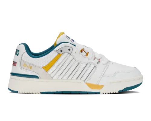 K-Swiss Men's Si-18 Rival Brilliant White Deep Lagoon Daylily Shoes