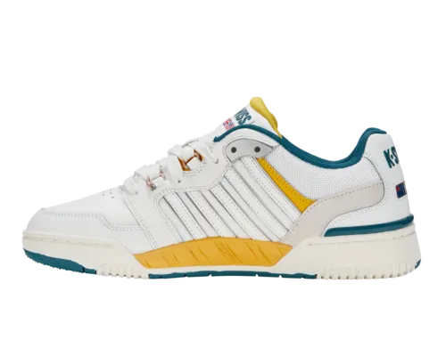 K-Swiss Men's Si-18 Rival Brilliant White Deep Lagoon Daylily Shoes