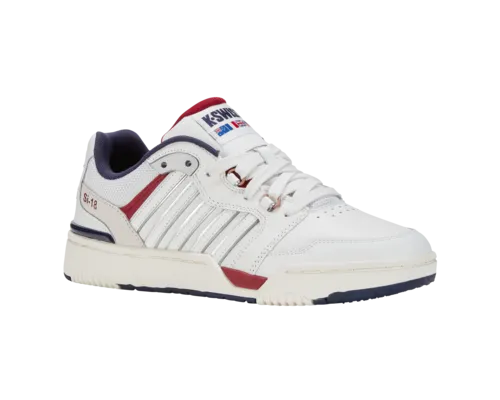 K-Swiss Men's Si-18 Rival Brilliant White Tibetan Red Peacoat Shoes