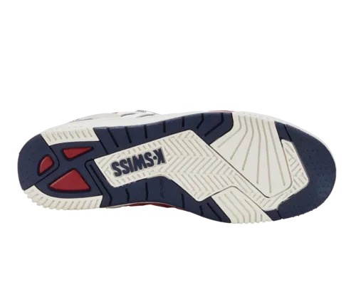 K-Swiss Men's Si-18 Rival Brilliant White Tibetan Red Peacoat Shoes