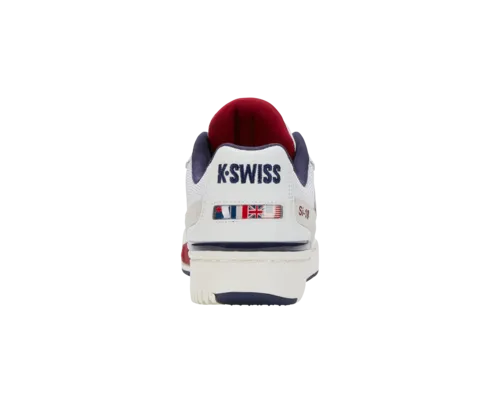 K-Swiss Men's Si-18 Rival Brilliant White Tibetan Red Peacoat Shoes