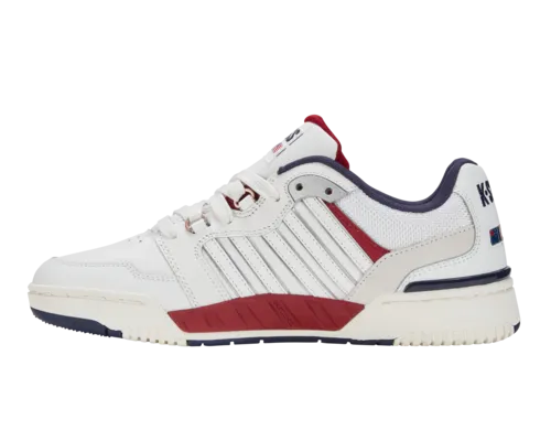 K-Swiss Men's Si-18 Rival Brilliant White Tibetan Red Peacoat Shoes