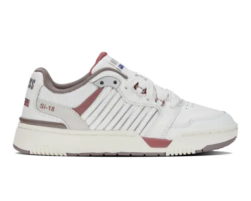 K-Swiss Women's Si-18 Rival Brilliant White Withered Rose Cinder Shoes
