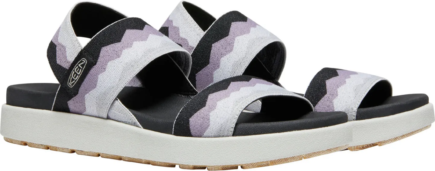'Keen Outdoor' Women's Elle Backstrap Sandal - Black / Thistle