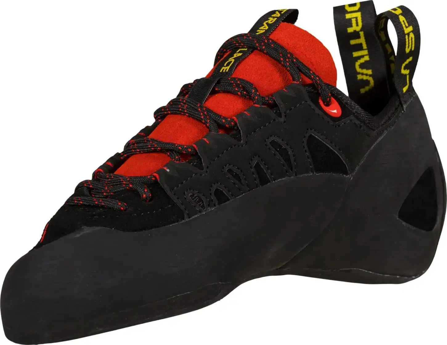 La Sportiva Unisex Tarantulace Climbing Shoes Black/Poppy | Buy La Sportiva Unisex Tarantulace Climbing Shoes Black/Poppy here | Outnorth