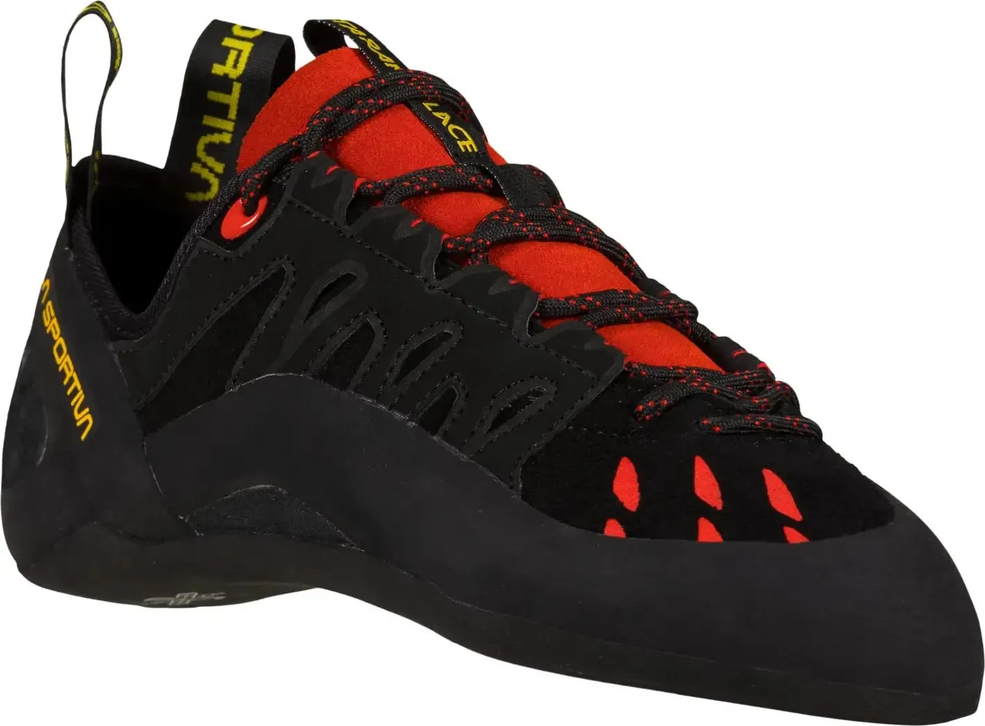 La Sportiva Unisex Tarantulace Climbing Shoes Black/Poppy | Buy La Sportiva Unisex Tarantulace Climbing Shoes Black/Poppy here | Outnorth