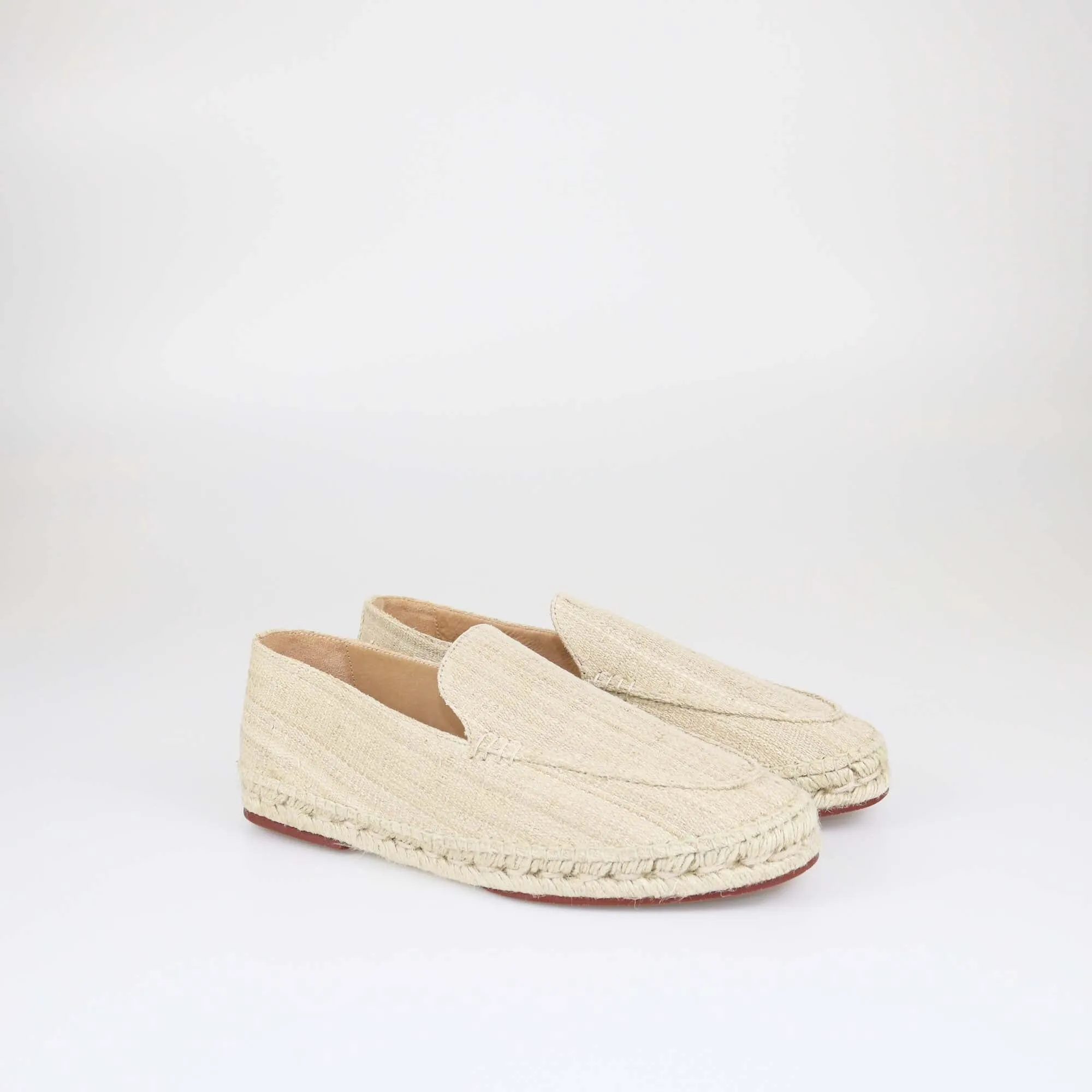 Loro Piana Beige Raffia Espadrilles Seaside Walk Loafers