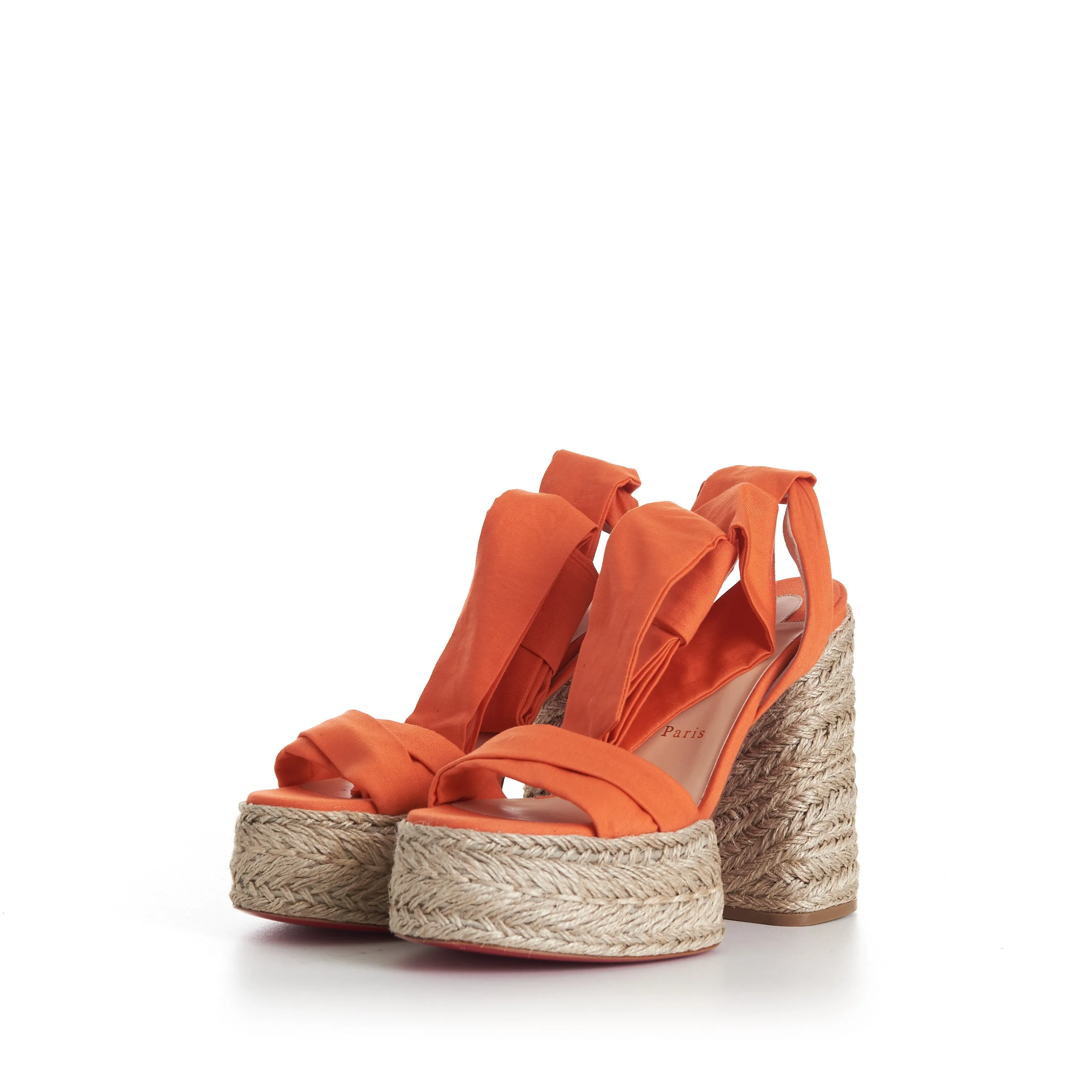 Mariza Du Désert 130mm Espadrilles - Gabardine - Orange