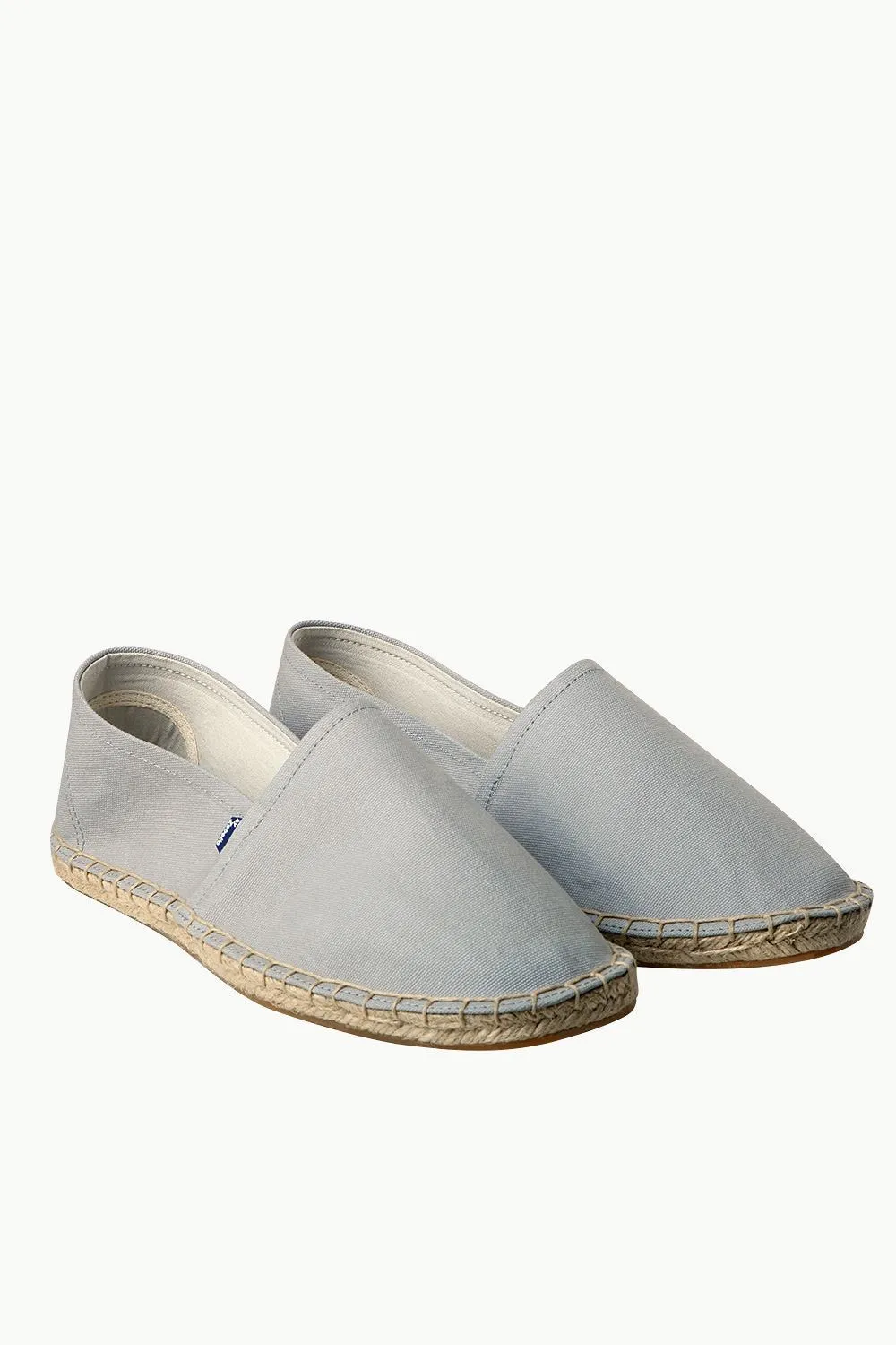 Men's Light Grey Canvas Basque Espadrilles
