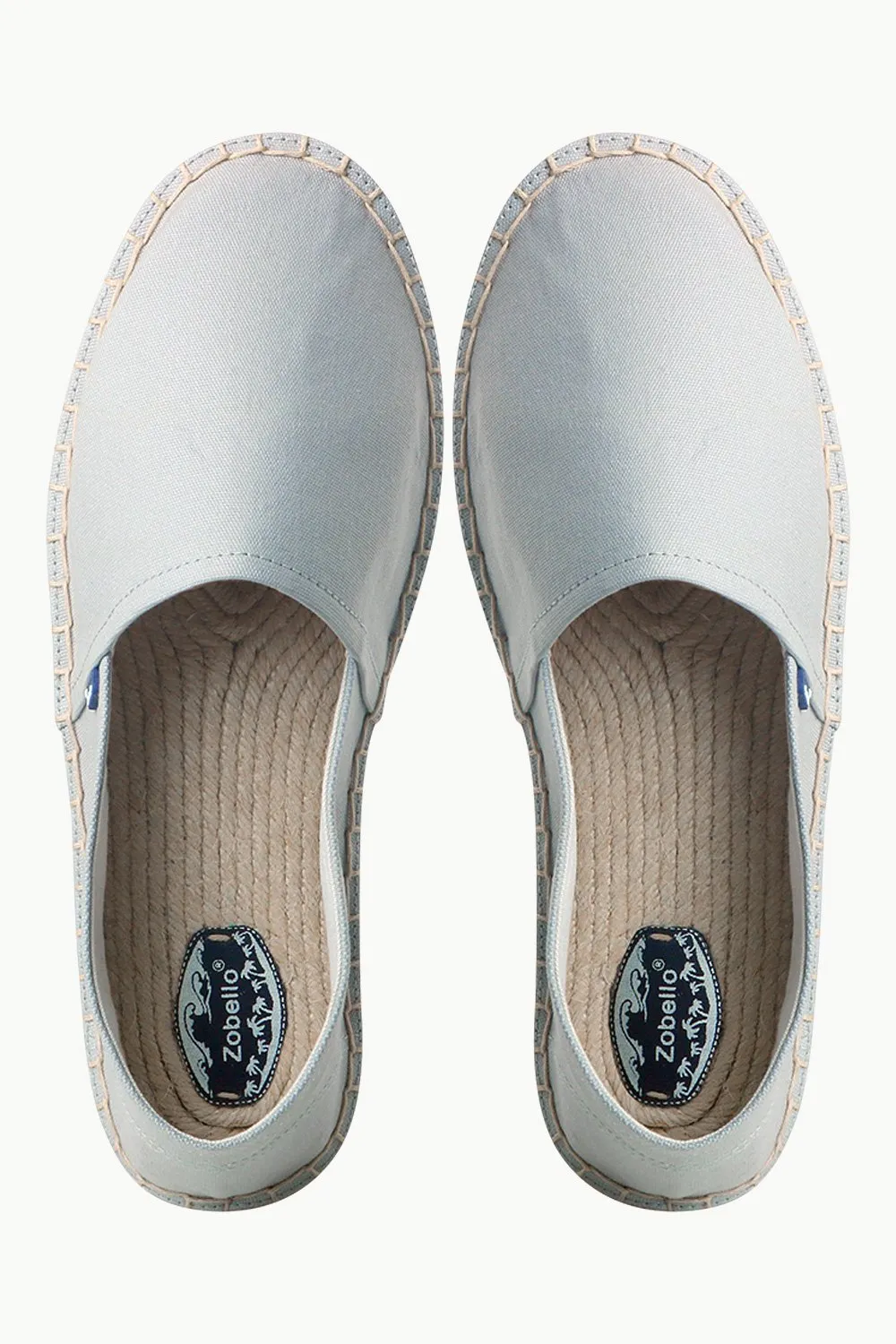 Men's Light Grey Canvas Basque Espadrilles