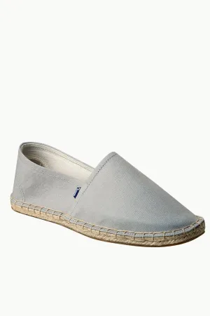 Men's Light Grey Canvas Basque Espadrilles