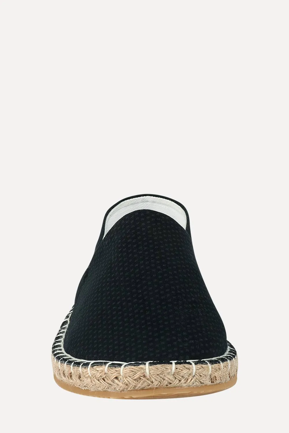 Men's Printed Black Canvas Espadrilles
