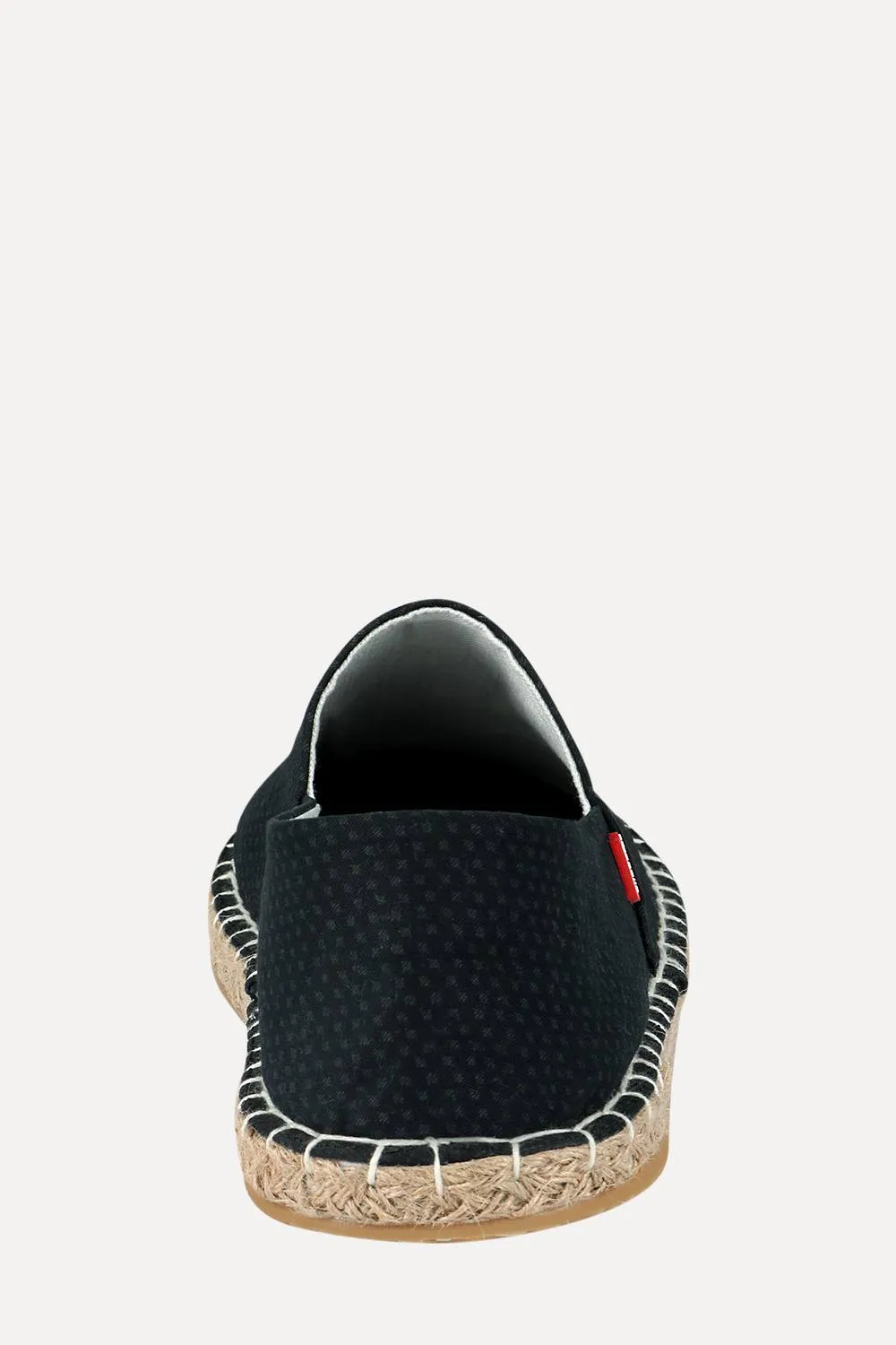 Men's Printed Black Canvas Espadrilles