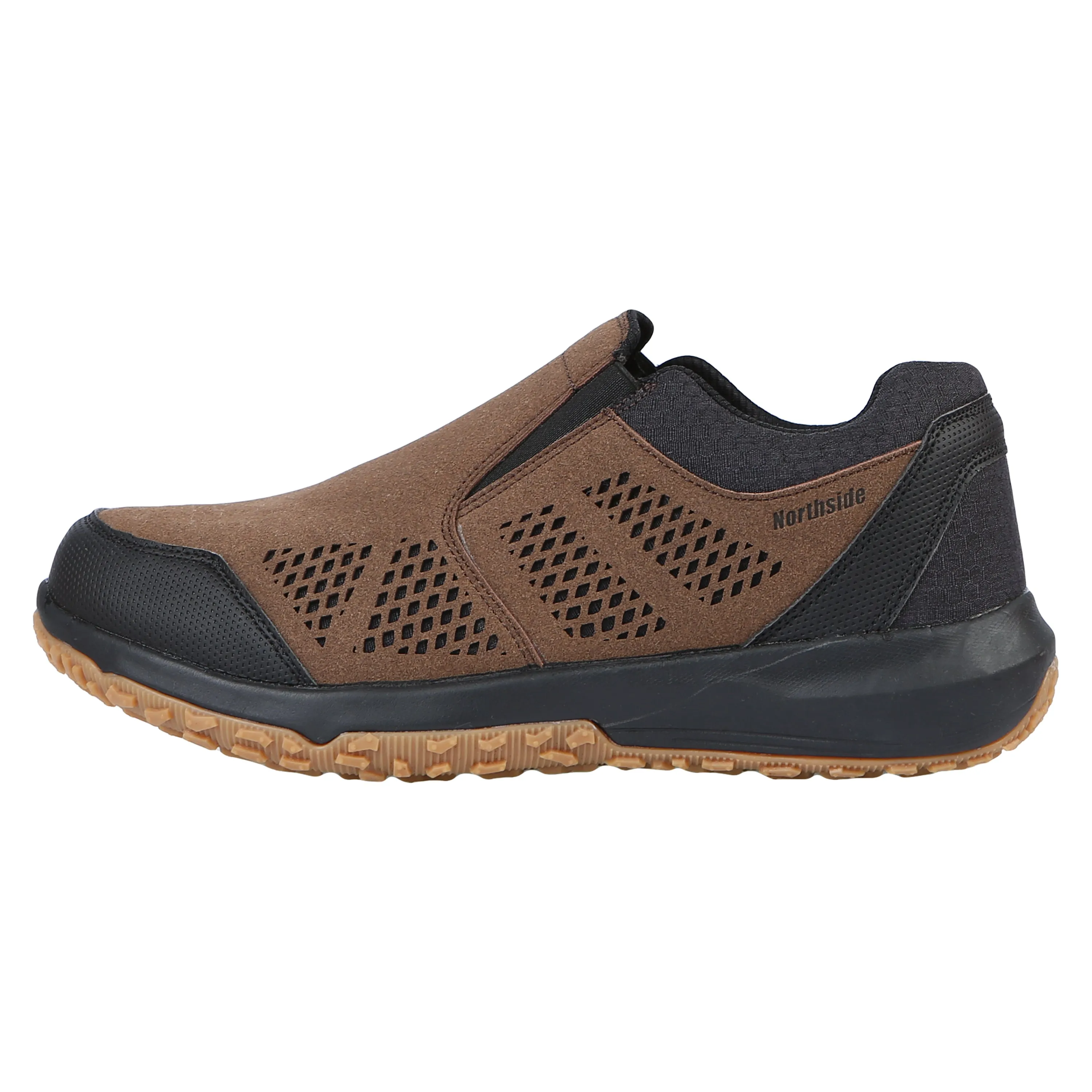 'Northside' Men's Benton Slip On Moc - Brown / Black