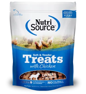 Nutrisource Soft & Tender Chicken Recipe 6-oz, Dog Treat