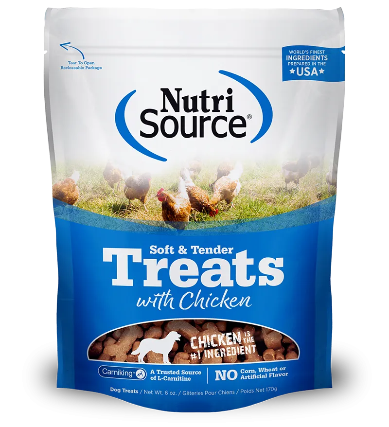 Nutrisource Soft & Tender Chicken Recipe 6-oz, Dog Treat