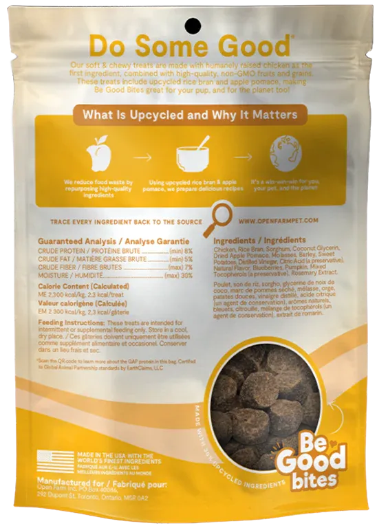 Open Farm Be Good Bites Chicken Recipe 6-oz, Dog Treat