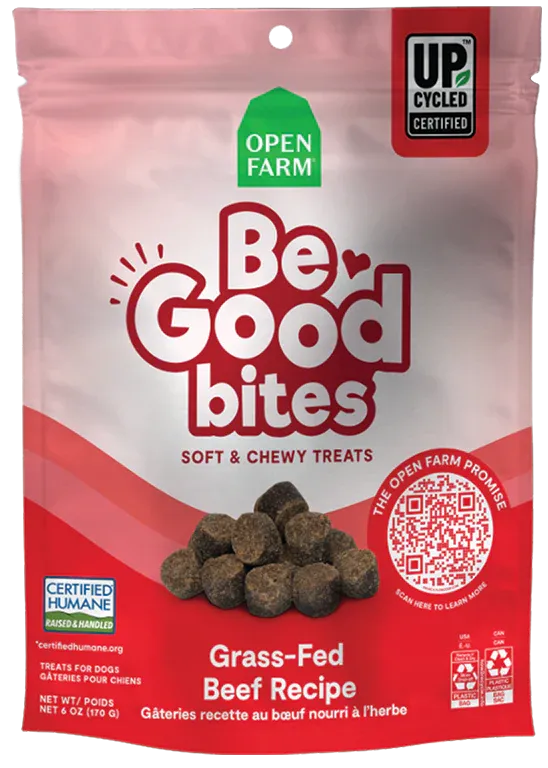 Open Farm Be Good Bites Grass-Fed Beef Recipe 6-oz, Dog Treat
