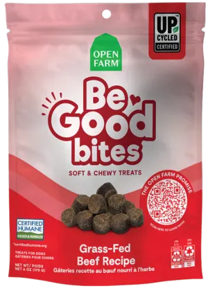 Open Farm Be Good Bites Grass-Fed Beef Recipe 6-oz, Dog Treat