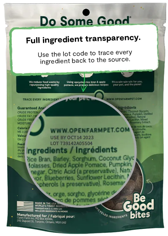 Open Farm - Be Good Bites - Plant Recipe with Pumpkin