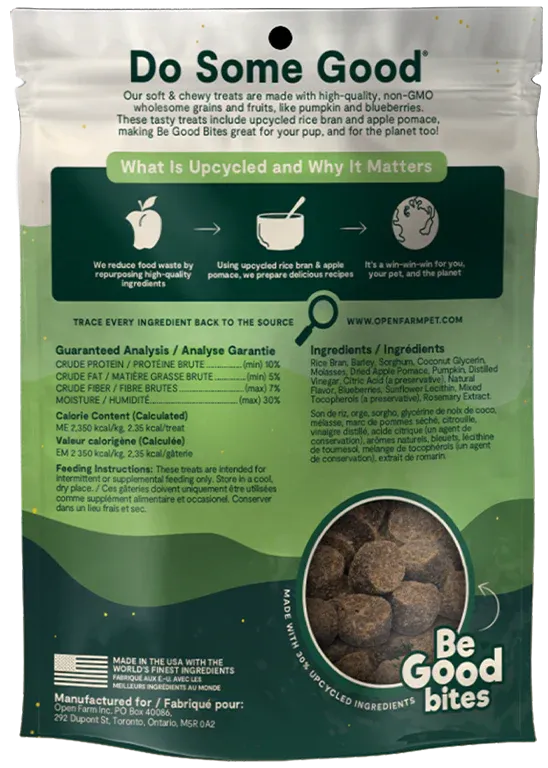 Open Farm - Be Good Bites - Plant Recipe with Pumpkin