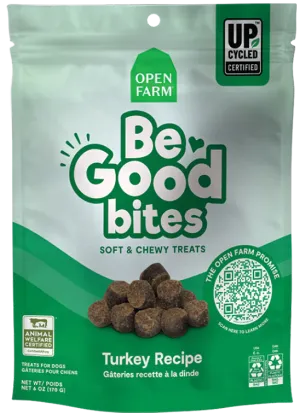 Open Farm Be Good Bites Turkey Recipe 6-oz, Dog Treat