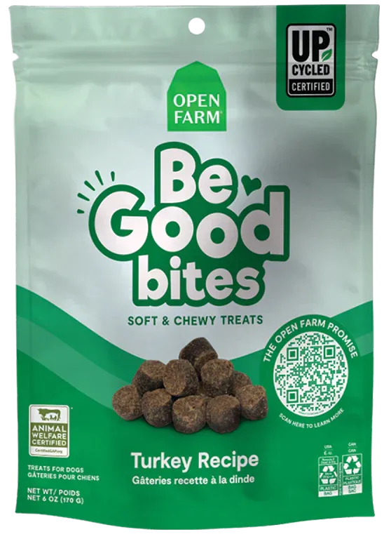 Open Farm Be Good Bites Turkey Recipe 6-oz, Dog Treat