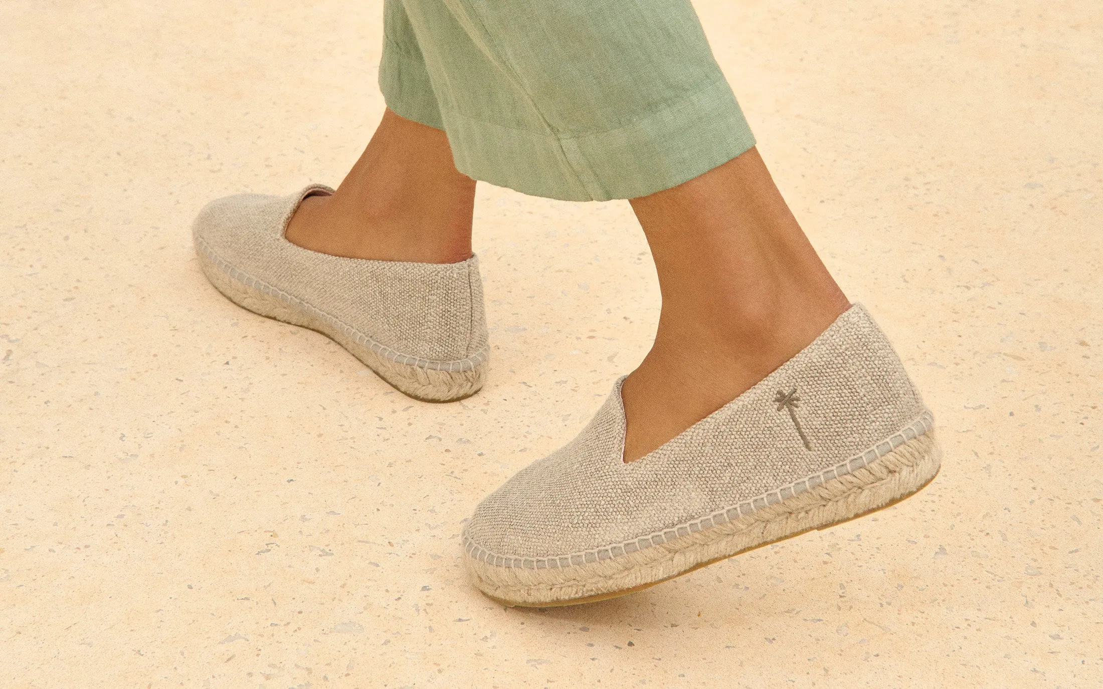 Organic Hemp Flat Espadrilles - O71N0 - La Havana Natural