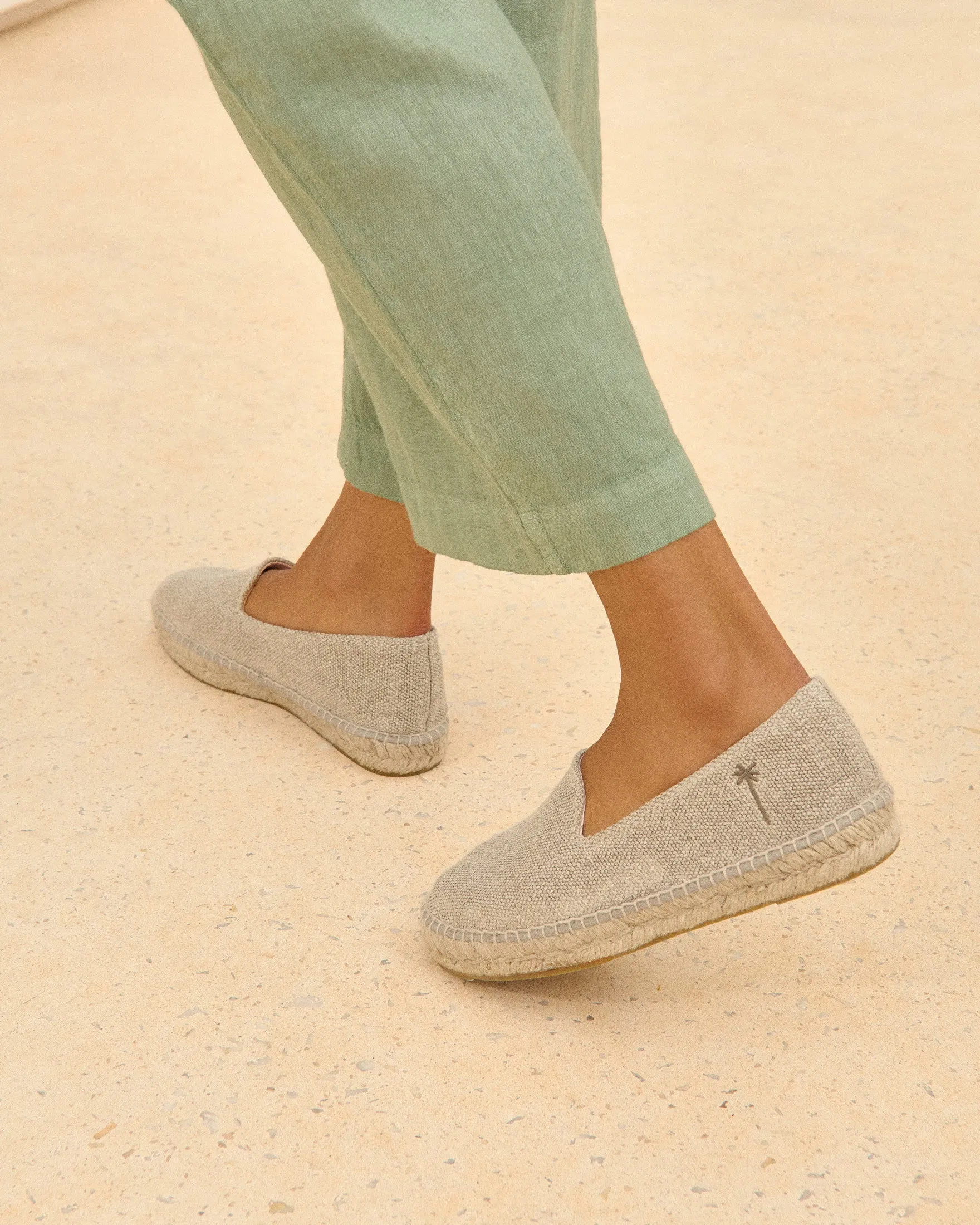 Organic Hemp Flat Espadrilles - O71N0 - La Havana Natural
