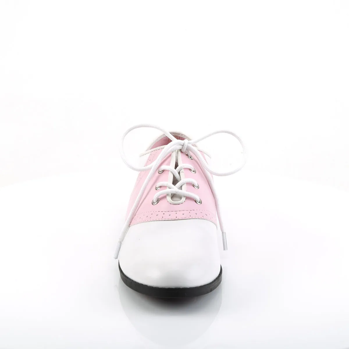 Pink and White Saddle Shoes