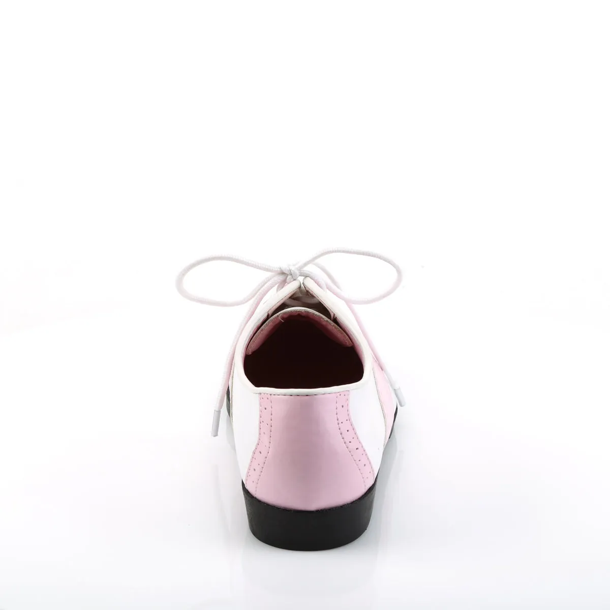Pink and White Saddle Shoes