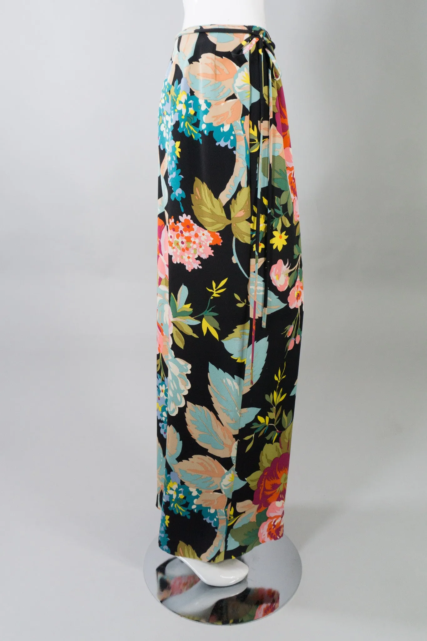 Portfolio Silk Floral Wrap Pant