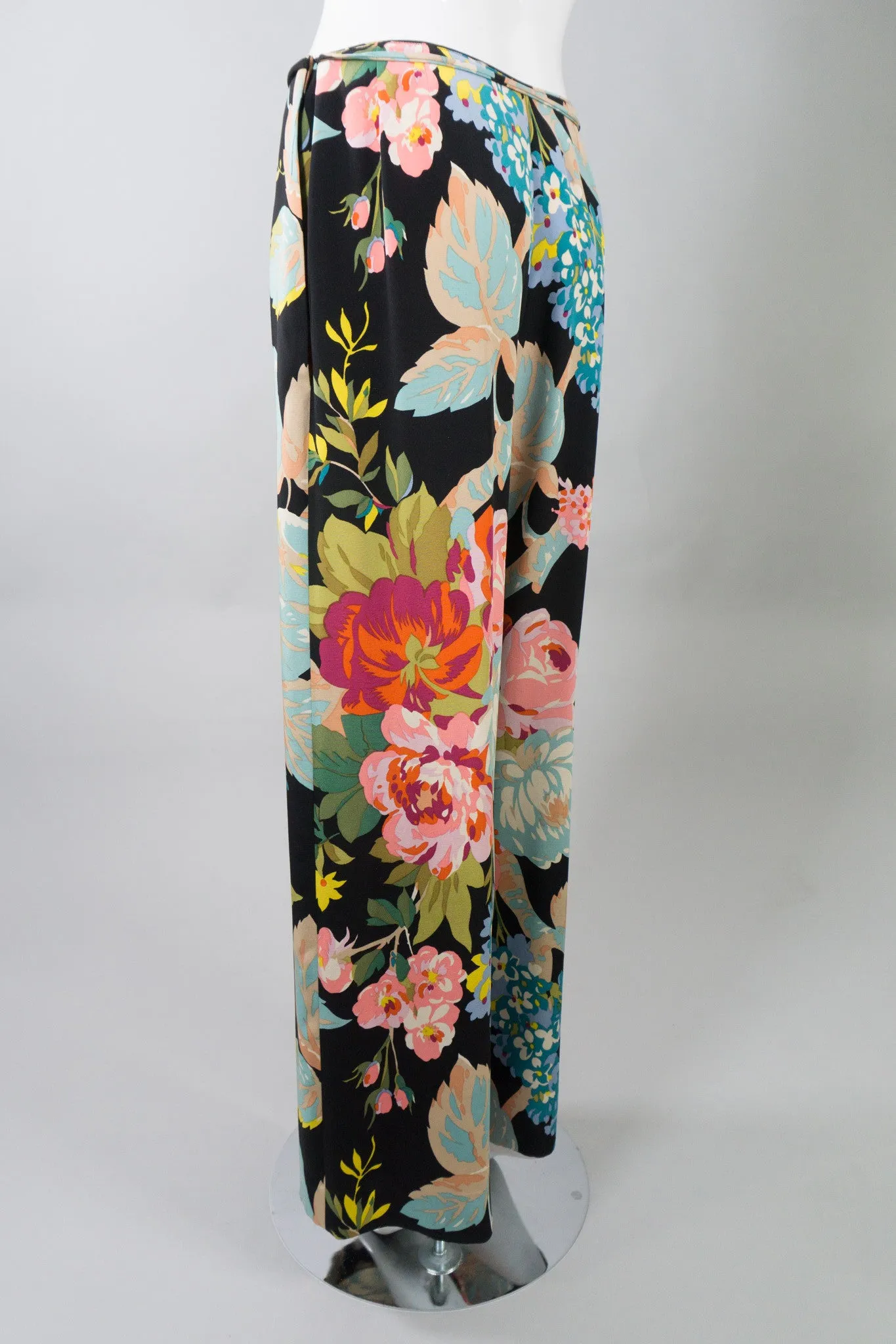 Portfolio Silk Floral Wrap Pant