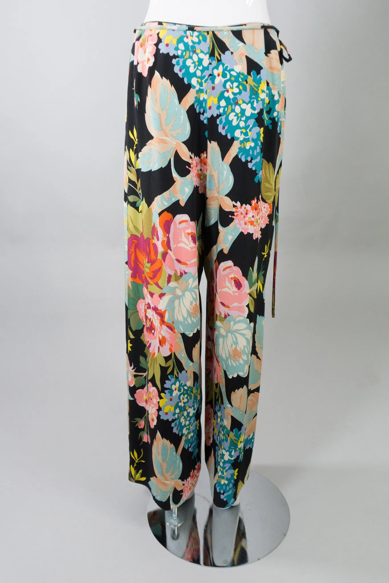 Portfolio Silk Floral Wrap Pant