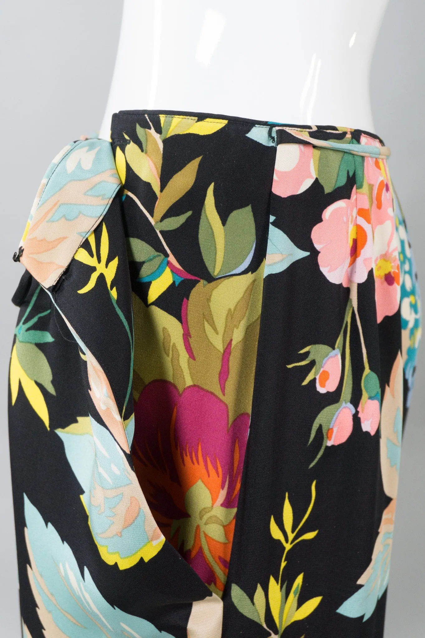 Portfolio Silk Floral Wrap Pant