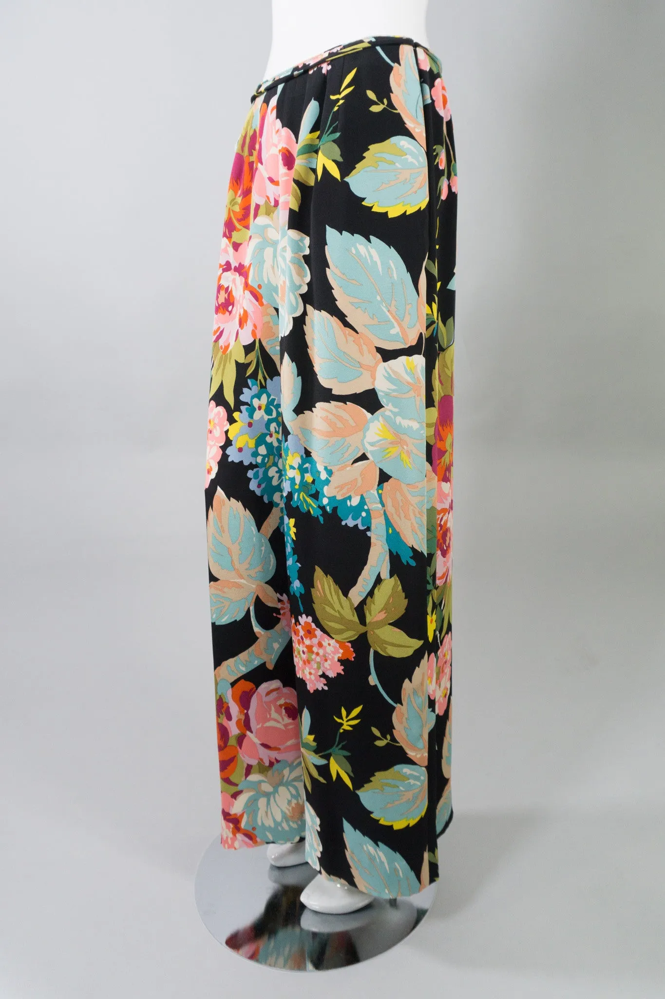 Portfolio Silk Floral Wrap Pant