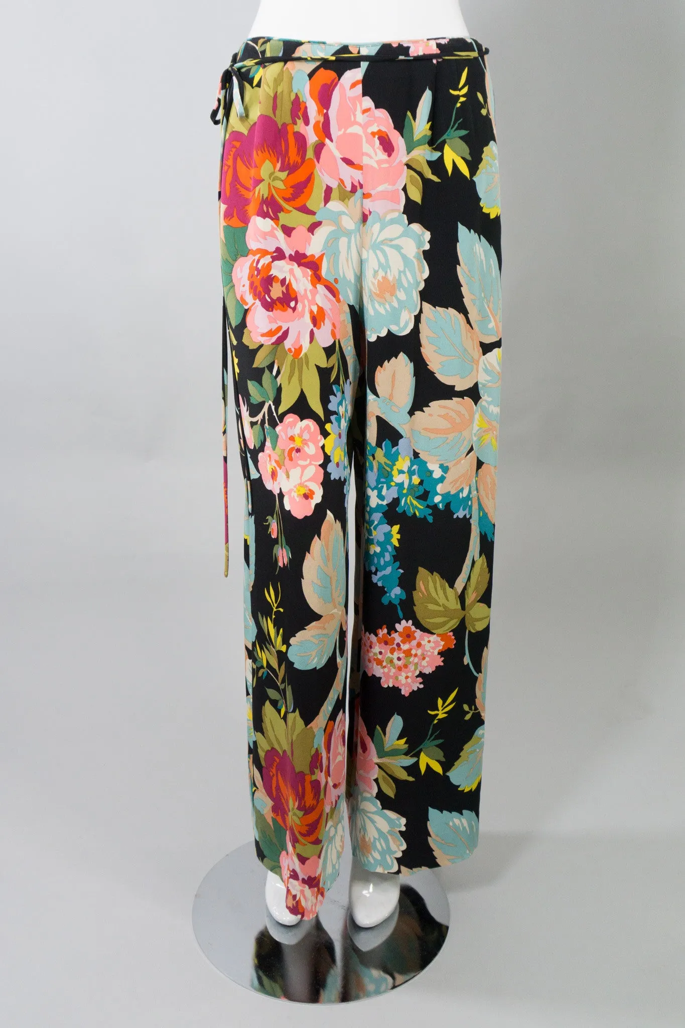 Portfolio Silk Floral Wrap Pant