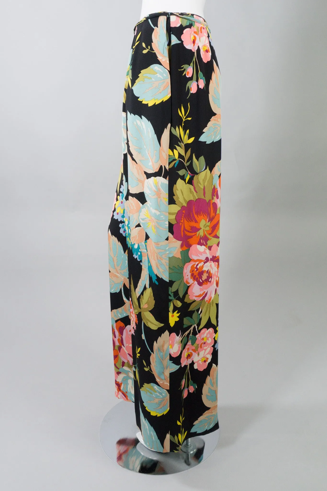 Portfolio Silk Floral Wrap Pant