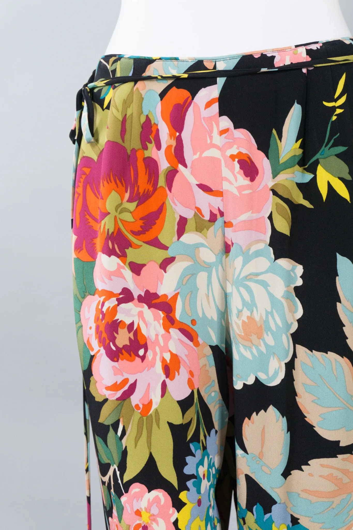 Portfolio Silk Floral Wrap Pant