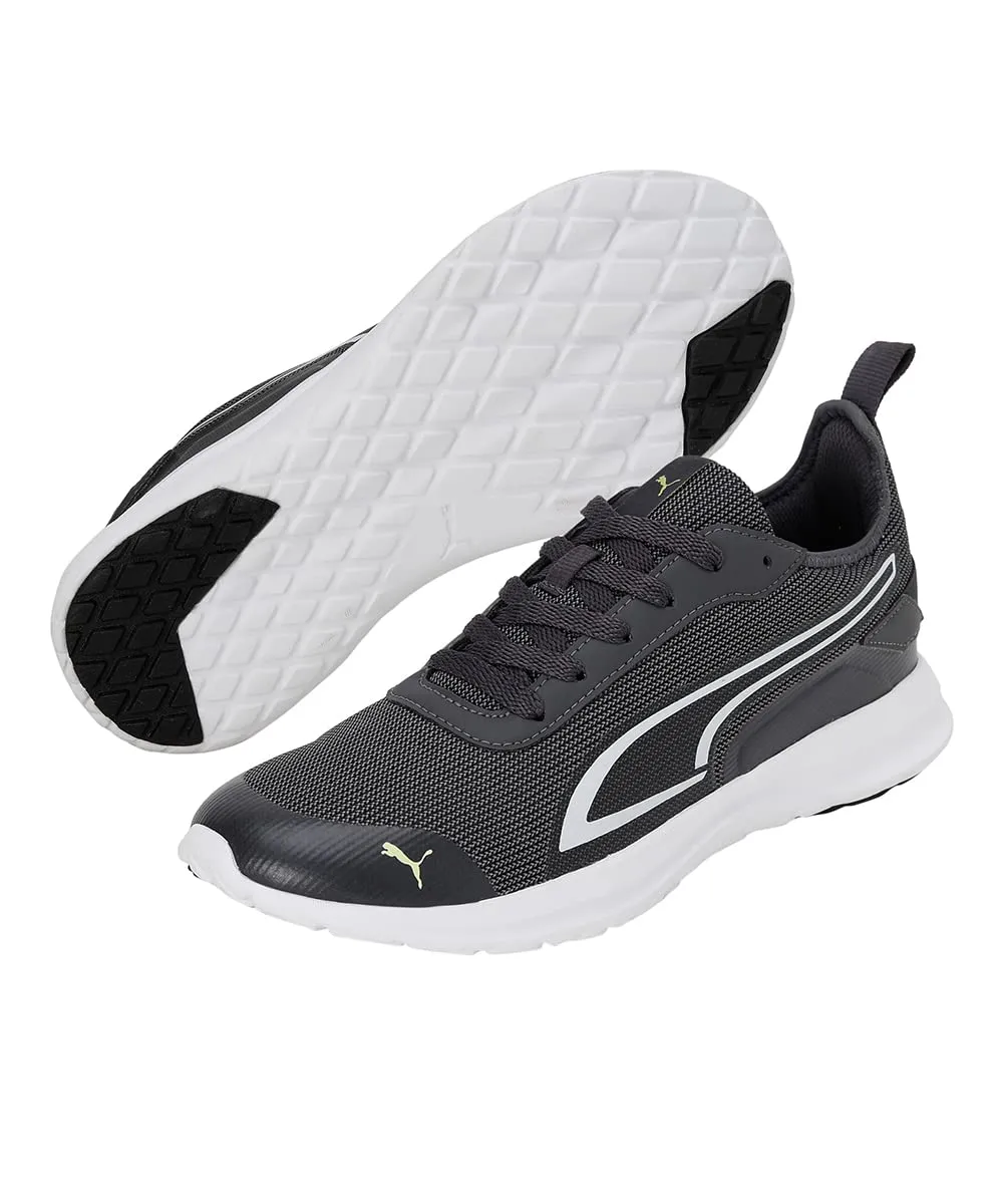 Puma Mens Unleash Asphalt-Light Lime-Nimbus Cloud Sneaker