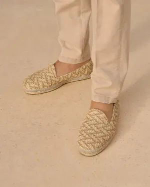 Raffia Zig-Zag Espadrilles - G13C0 - Yucatán Cream And Natural