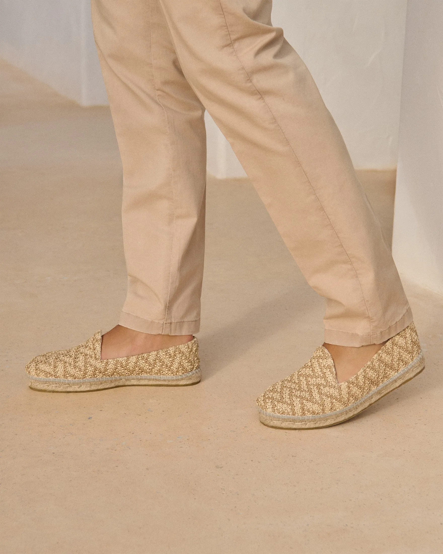 Raffia Zig-Zag Espadrilles - G13C0 - Yucatán Cream And Natural