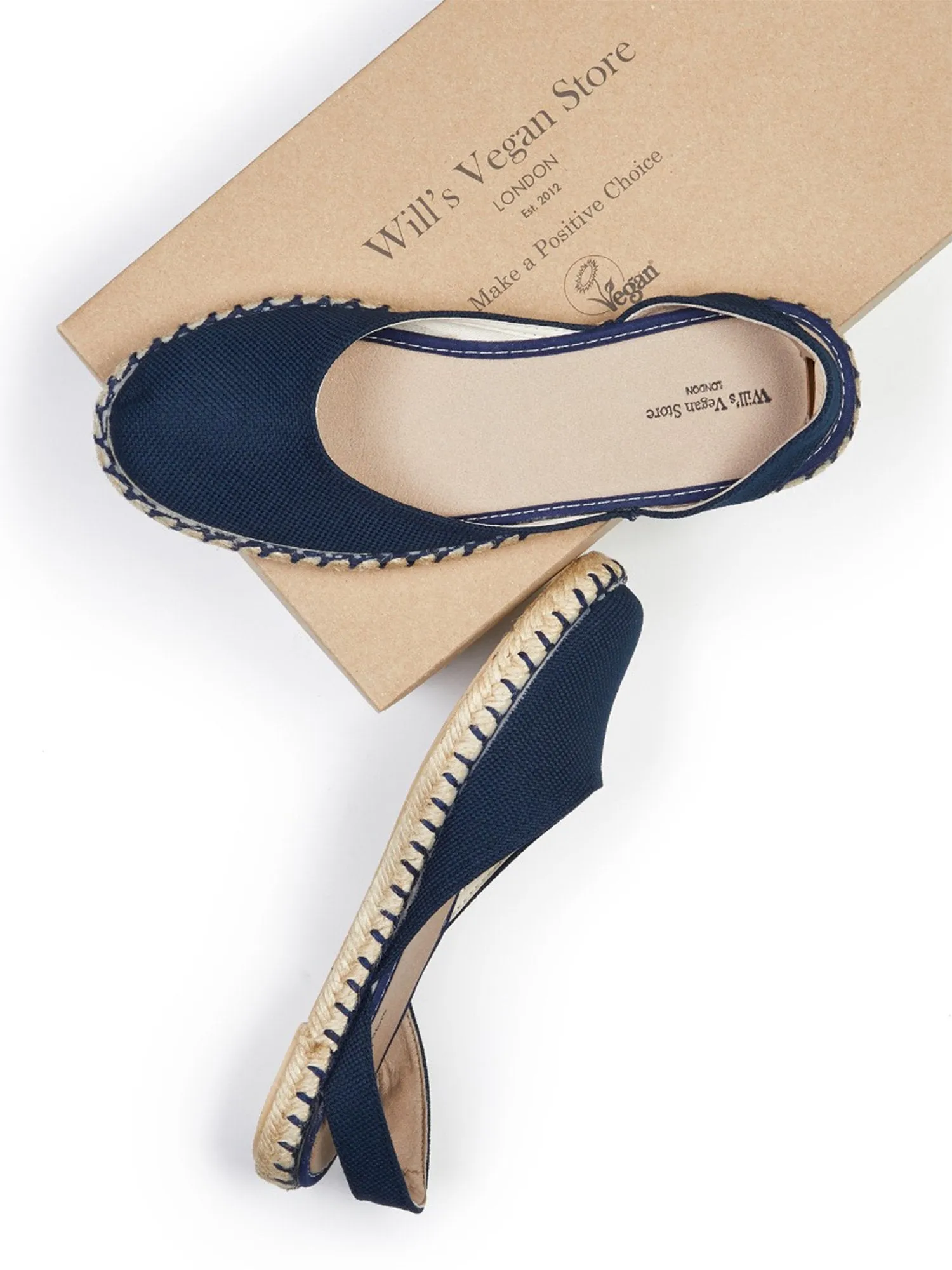 Recycelte Espadrille Slingbacks