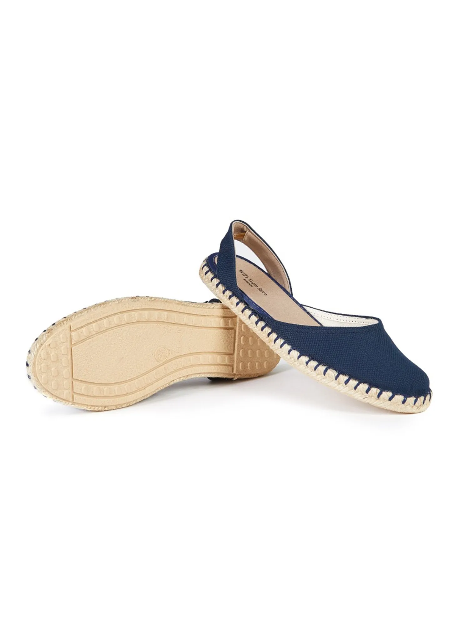 Recycelte Espadrille Slingbacks