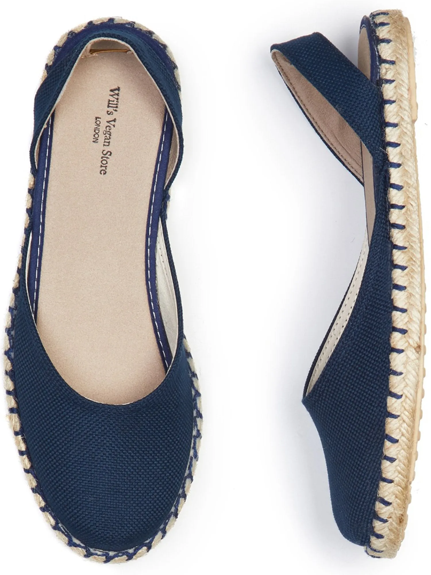 Recycelte Espadrille Slingbacks