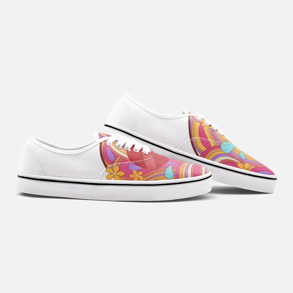 Retro Lollipop - Unisex Canvas Shoes Fashion Low Cut Loafer Sneakers