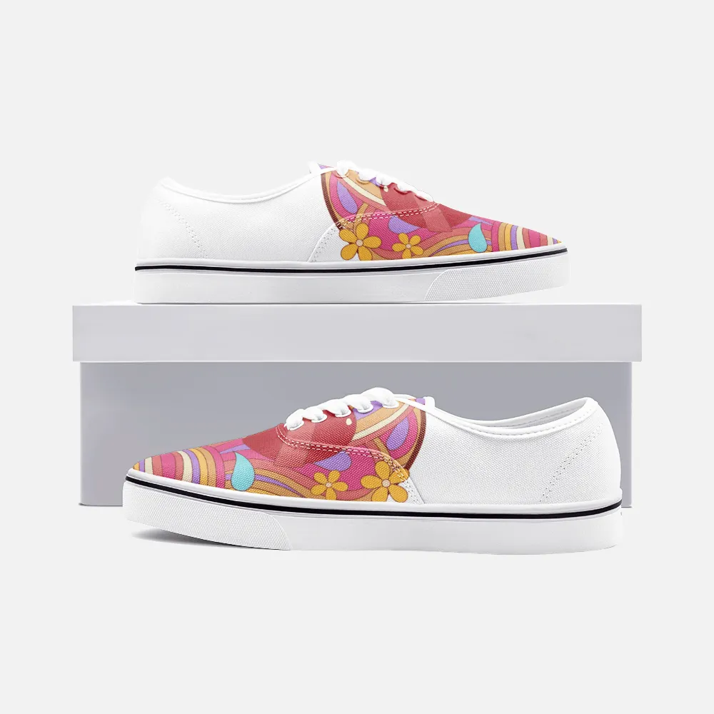 Retro Lollipop - Unisex Canvas Shoes Fashion Low Cut Loafer Sneakers