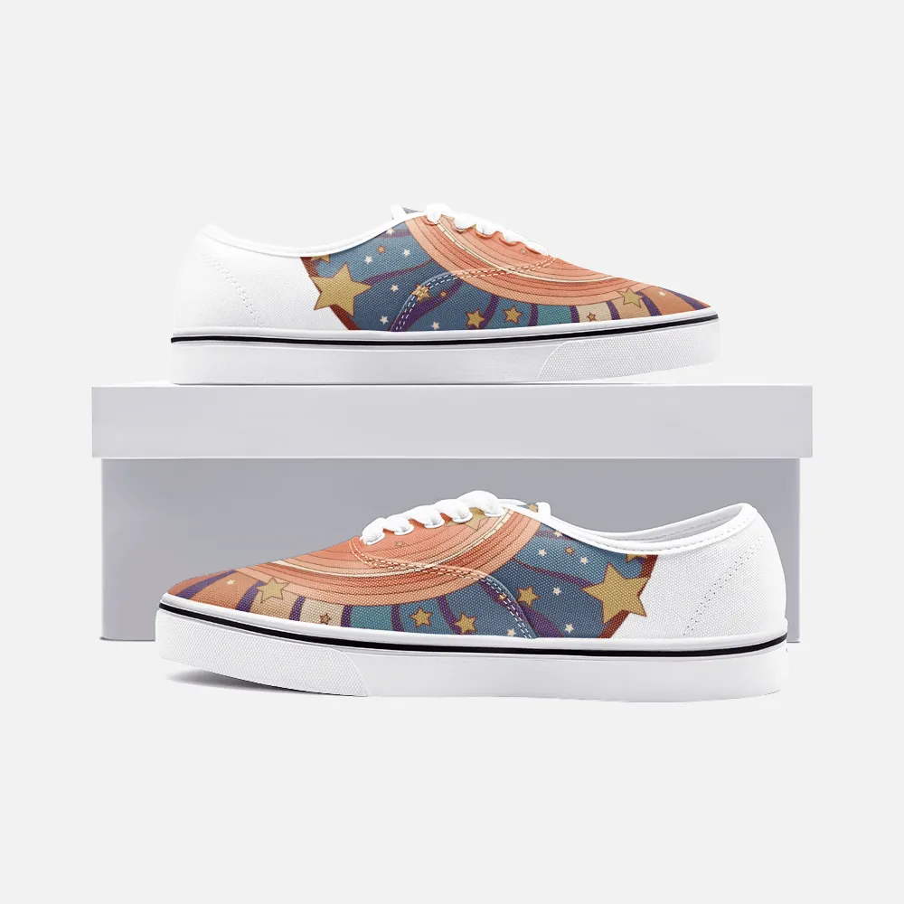 Retro Sweet Dreams - Unisex Canvas Shoes Fashion Low Cut Loafer Sneakers